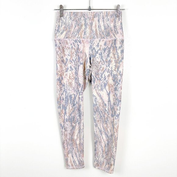 EVCR High Waisted Leggings 7/8 Length Athletic Tummy Control Yoga Snake Skin Med - Picture 5 of 9